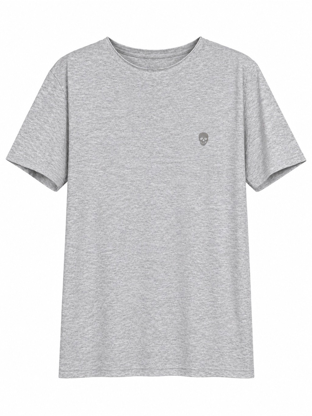 Pool women’sGray Heather Short Sleeve T-Shirt Size GG Small Skull Logo